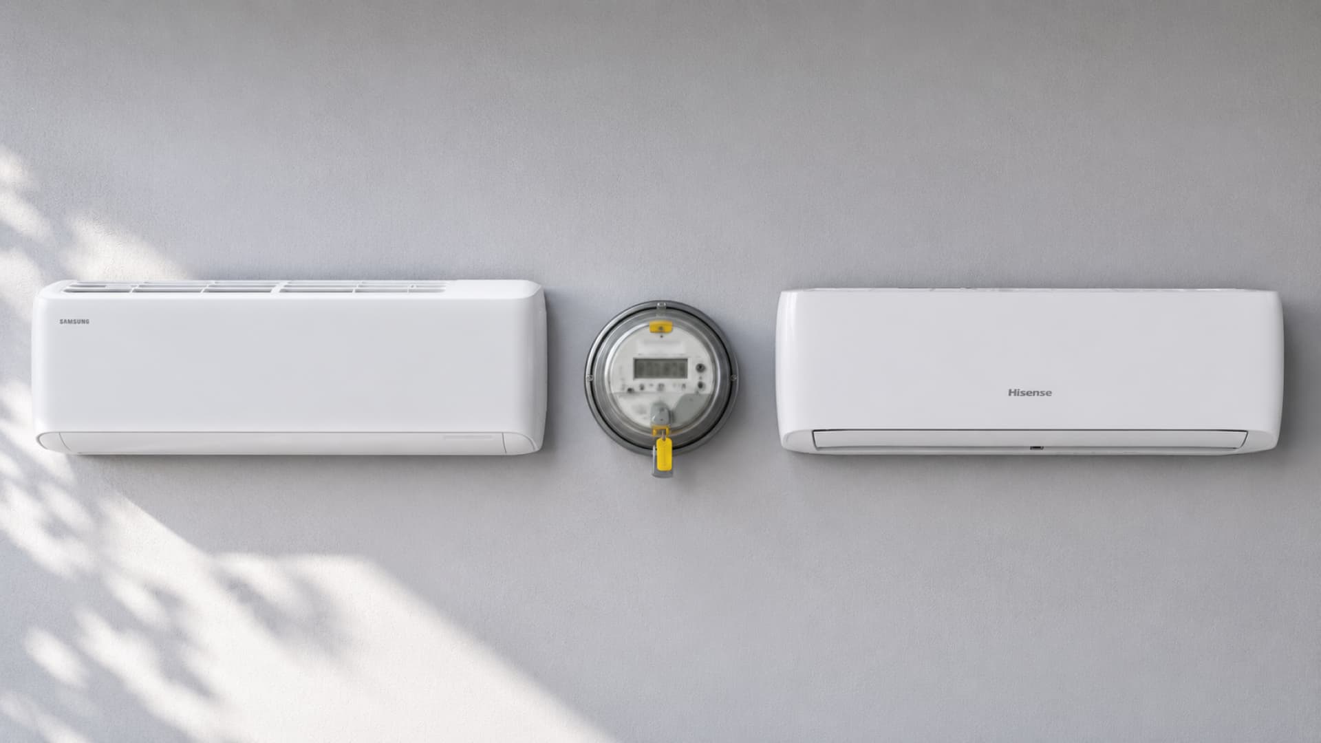 Hisense and Samsung wall-split aircons in a South African home with electricity usage comparison