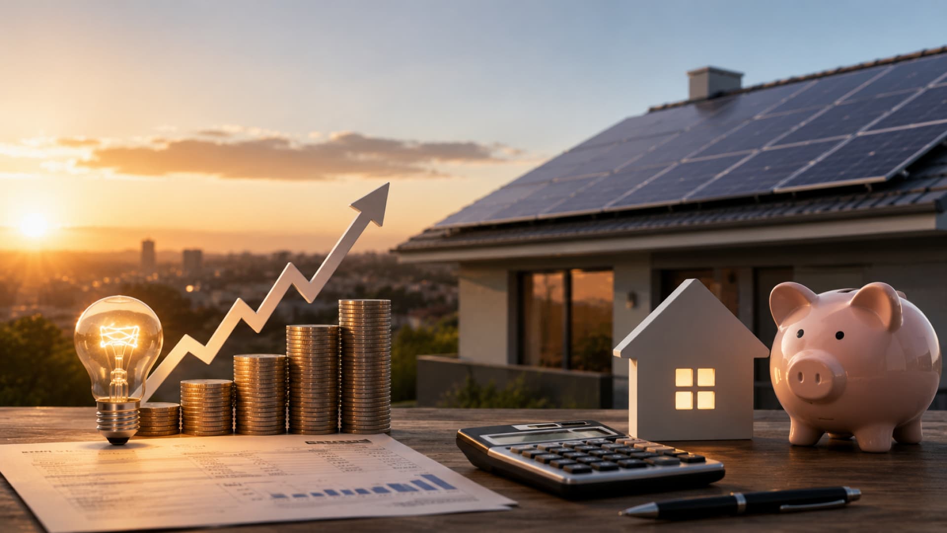 Solar panels on a South African property helping reduce rising electricity costs
