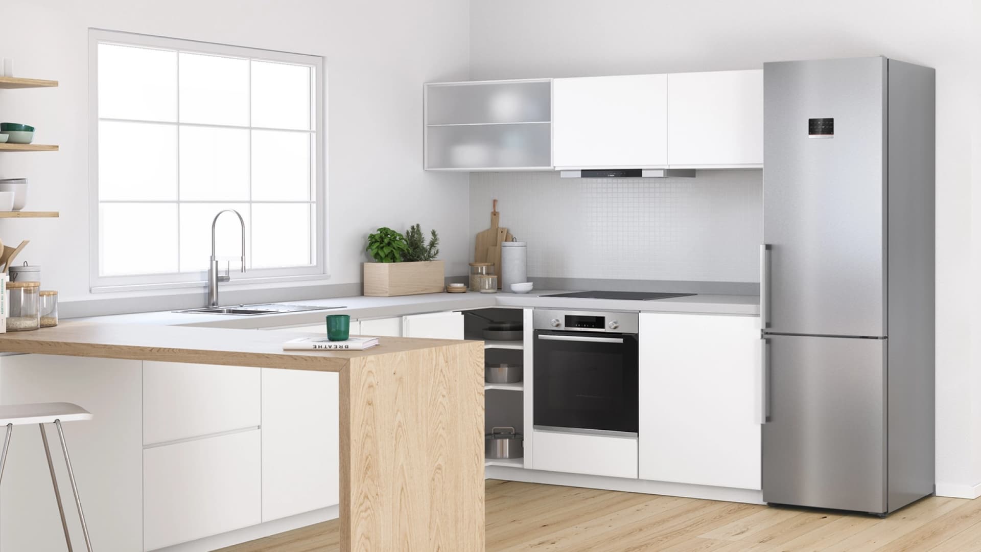 Modern kitchen planned with Bosch appliances for a practical South African home
