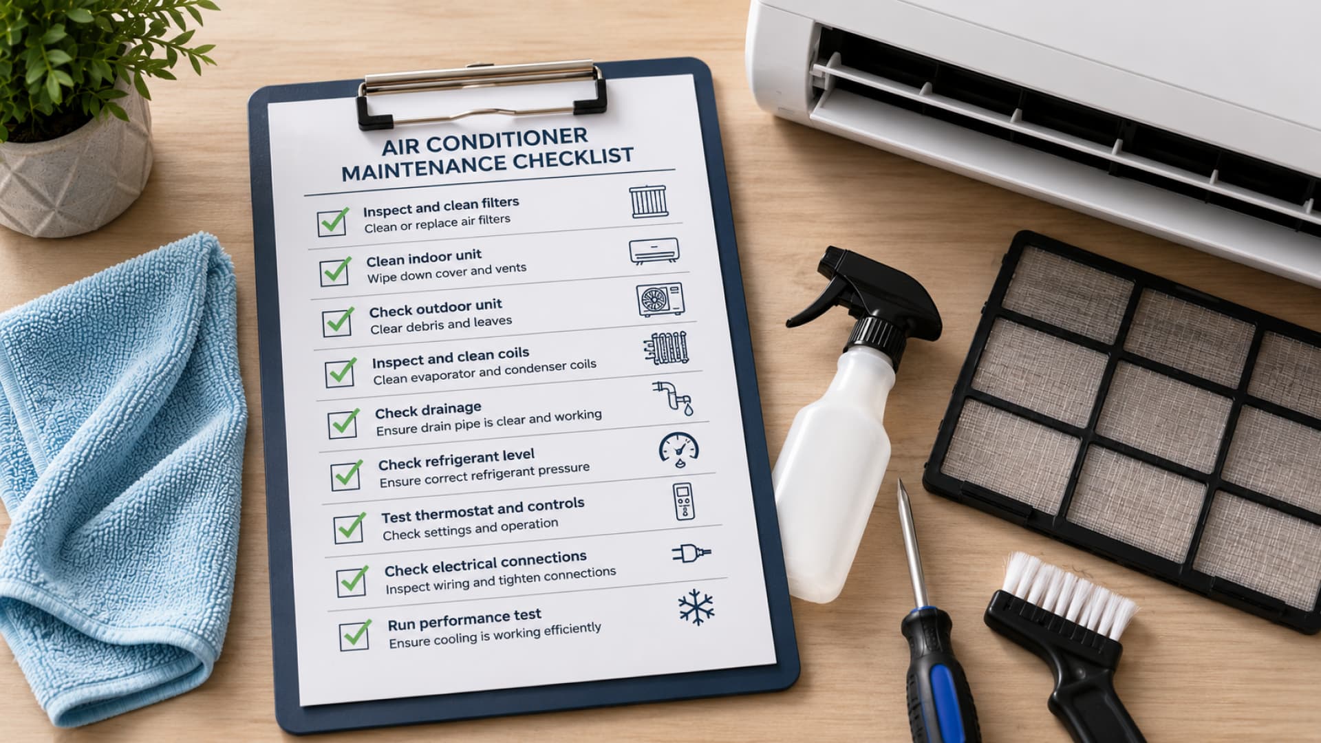 Aircon Maintenance Checklist: What to Do Every Month, Season, and Year