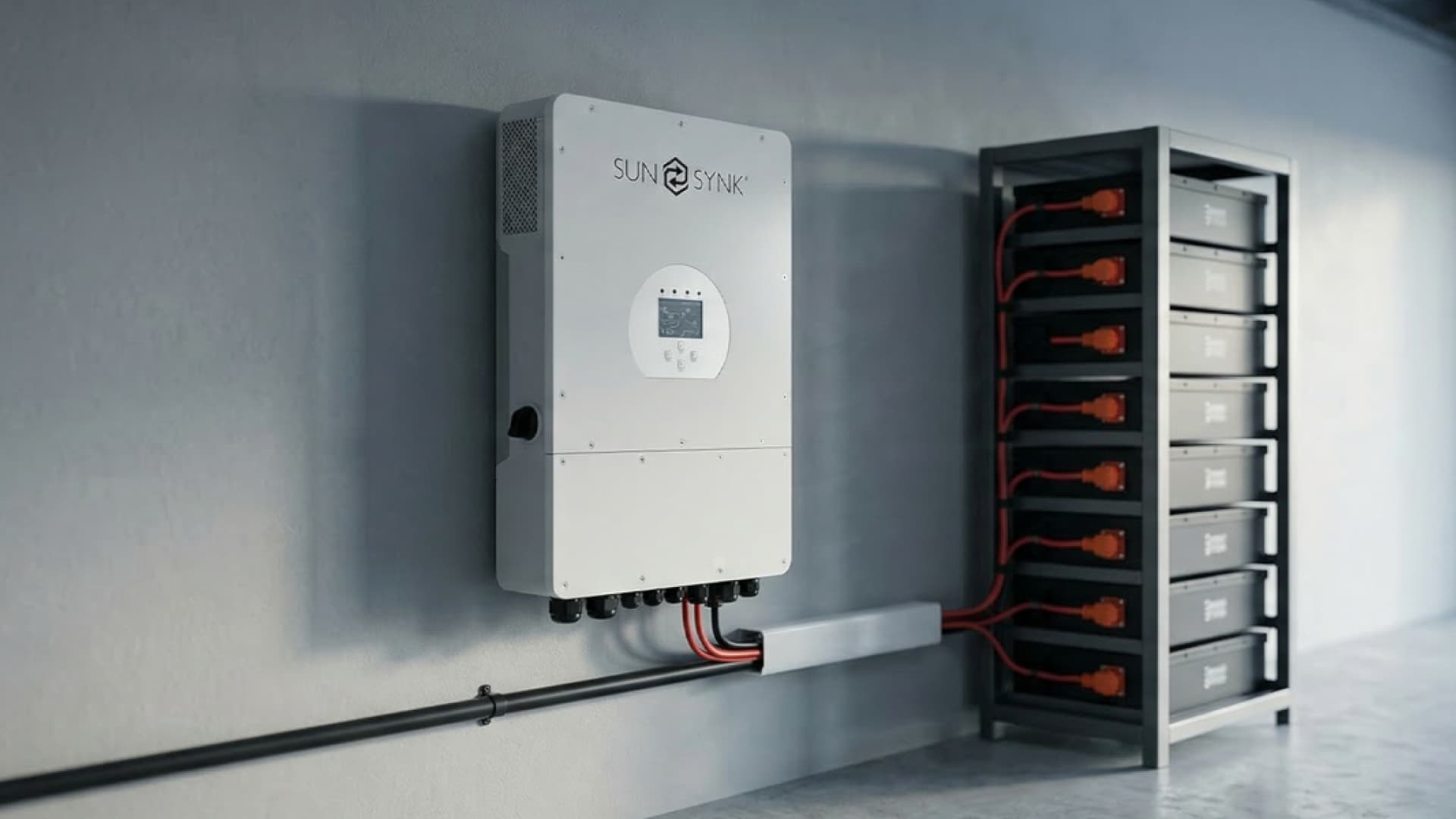 Sunsynk inverter and battery system for a South African solar installation