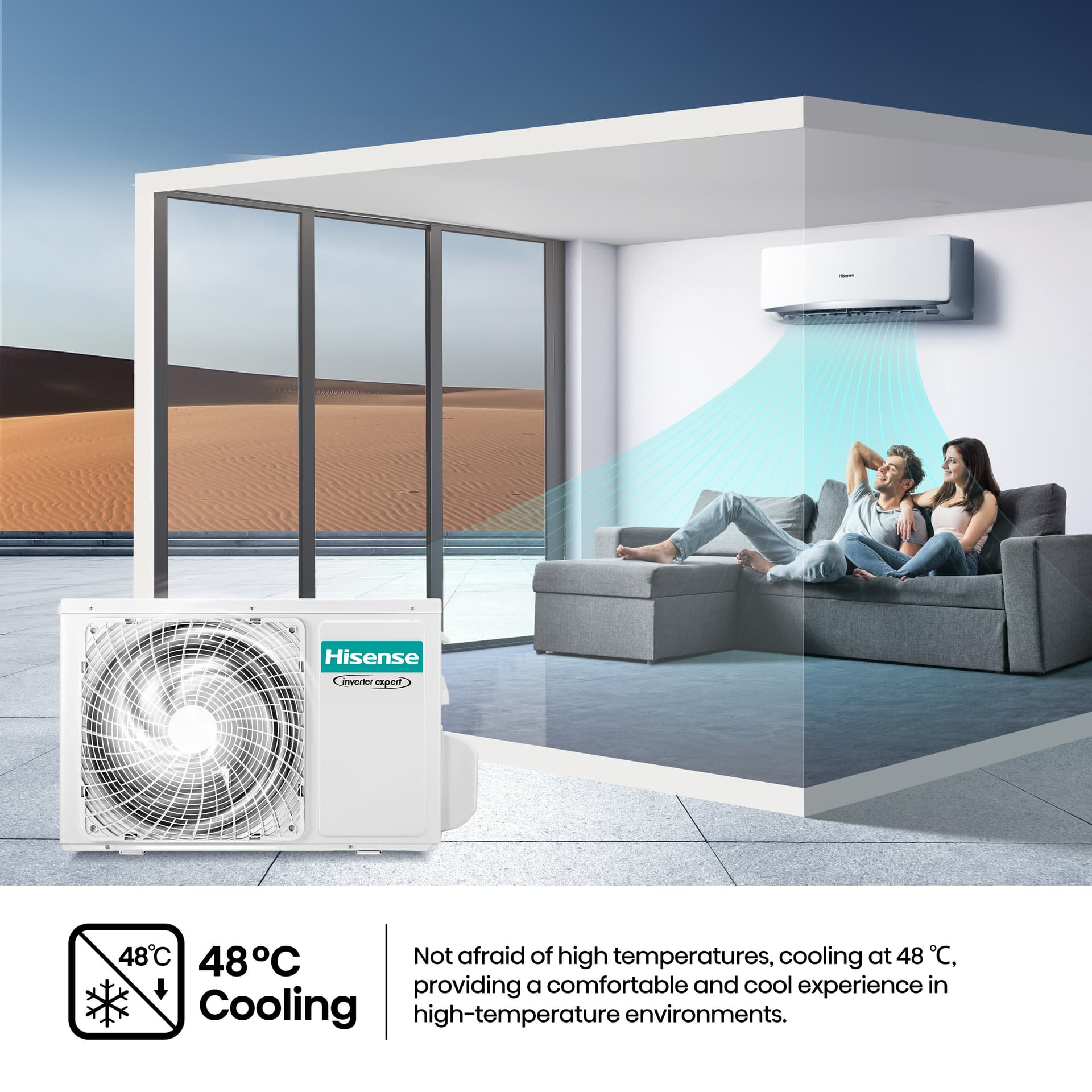 Hisense High Comfort Wall Split Non-Inverter Air Conditioner