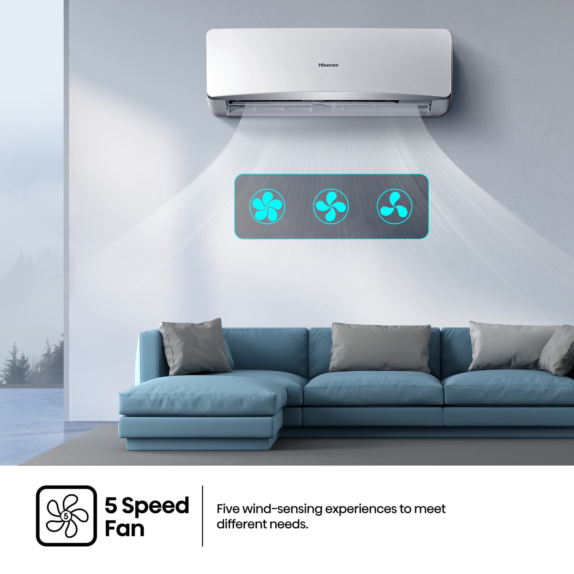 Hisense High Comfort Wall Split Non-Inverter Air Conditioner