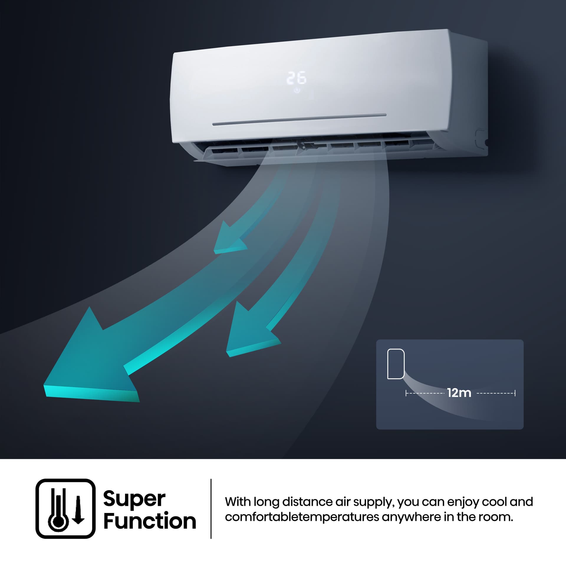 Hisense High Comfort Wall Split Inverter Air Conditioner