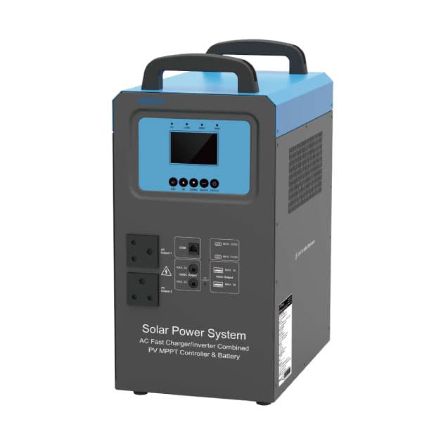 EPEVER Inverter Solar Power Gel Battery Trolley Kit with Charger