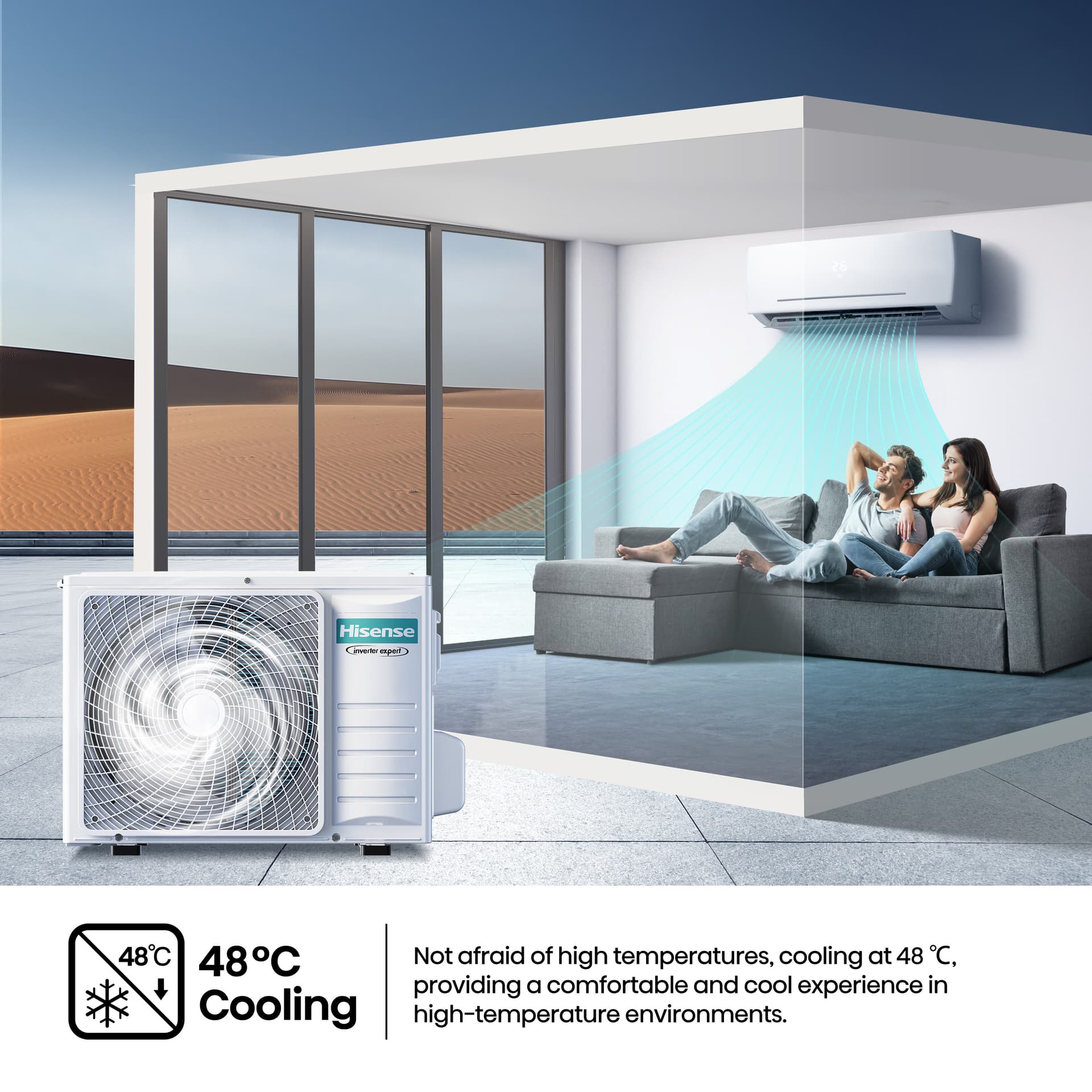 Hisense High Comfort Wall Split Inverter Air Conditioner