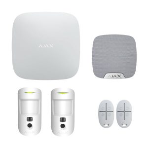 Ajax Hub 2 Plus Indoor Alarm Starter Kit - Two Camera Passives (Wi-Fi & LTE)