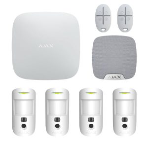 Ajax Hub 2 Plus Indoor Alarm Starter Kit - Four Camera Passives (Wi-Fi & LTE)