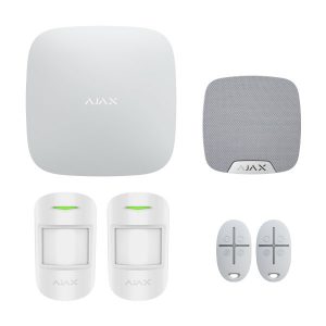 Ajax Hub 2 Plus Indoor Alarm Starter Kit - Two Motion Passives (Wi-Fi & LTE)