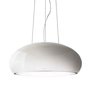 Elica 80cm Island Mounted Cooker Hood (White) - 10/SEASHELL/WH