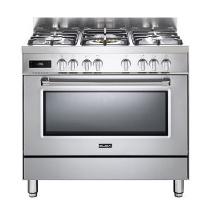Elba Excellence 90cm 5 Burner Gas Cooker With Electric Oven (Stainless Steel) - 01/9S4EX937N