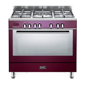 Elba Fusion 90cm 5 Burner Gas Cooker With Electric Oven (Red) - 01/9FX 827R