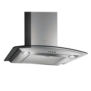 Elica 60cm Curved Glass Cooker Hood (Stainless Steel) - 10/CIRCUS60