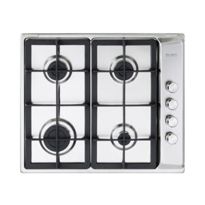 Elba-Classic-60cm-4-Burner-Gas-Hob-w-Side-Controls---Stainless-Steel