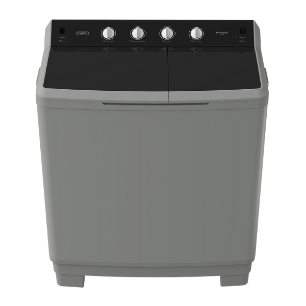 Defy 15kg Freestanding Twin Tub Top Loader Washing Machine - Metallic DTT151