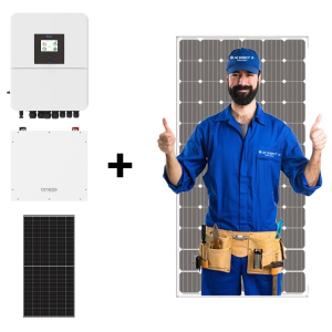 Solar Installation Combo Deal – 1 X Deye 5kW Inverter, 1 X 5kW Dyness Lithium Ion Battery & 6 X Sunova 585W Solar Panels (Professional Installation Included)
