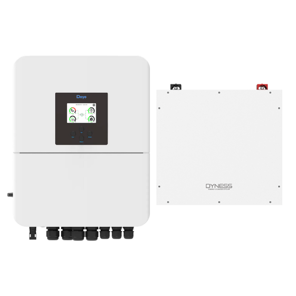 Deye 5kW Inverter & Battery Combo Deal - 1 X Deye 5kW Inverter & 1 X Dyness 5kW 100Ah 51.2V Lithium Ion Batteries