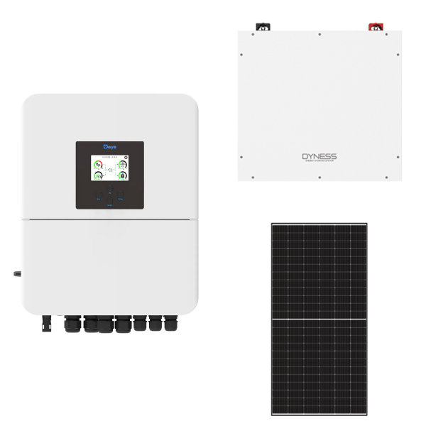 Deye 5kW Solar, Inverter & Battery Combo Deal - 1 X Deye 5kW Inverter, 1 X 5kW Dyness Lithium Ion Battery & 3 X Sunova 585W Solar Panels
