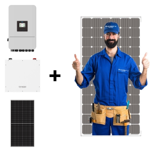 Solar Installation Combo Deal – 1 X Deye 8kW Inverter, 2 X 5kW Dyness Lithium Ion Battery & 8 X Sunova 585W Solar Panels (Professional Installation Included)