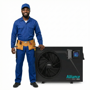 Alliance-Smart-Aqua-R32-Swimming-Pool-Heat-Pump-Installation combo- Image