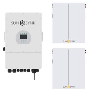 Sunsynk 12kW Inverter & Battery Combo Deal - 1 X Sunsynk 12kW Inverter & 2 X Sunsynk 10kW 200Ah 51.2V Lithium Ion Batteries