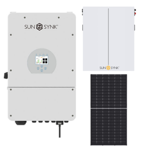 Sunsynk 16kW Solar, Inverter & Battery Combo Deal – 1 X Sunsynk 16kW Inverter, 2 X 10kW Sunsynk Lithium Ion Battery & 24 X Tier 1 solar panels