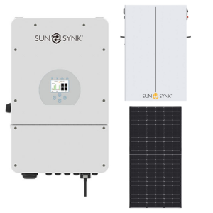 Sunsynk 16kW Solar, Inverter & Battery Combo Deal – 1 x Sunsynk 16kW Inverter, 3 X 5kW Sunsynk Lithium Ion Battery & 16 X Tier 1 solar panels