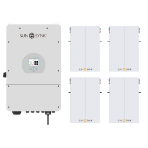 Sunsynk 16kW Inverter & Battery Combo Deal - 1 X Sunsynk 16kW Inverter & 4 X SUNSYNK 5.12kW 100Ah LiFePo4 Lithium Ion Batteries