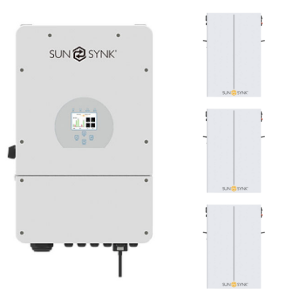Sunsynk 16kW Inverter & Battery Combo Deal - 1 X Sunsynk 16kW Inverter & 3 X SUNSYNK 5.12kW 100Ah LiFePo4 Lithium Ion Batteries