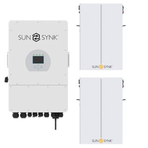 Sunsynk 12kW Inverter & Battery Combo Deal - 1 X Sunsynk 12kW Inverter & 2 X SUNSYNK 5.12kW 100Ah LiFePo4 Lithium Ion Batteries