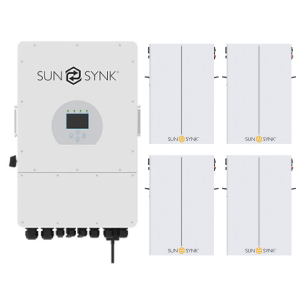 Sunsynk 12kW Inverter & Battery Combo Deal - 1 X Sunsynk 12kW Inverter & 4 X SUNSYNK 5.12kW 100Ah LiFePo4 Lithium Ion Batteries