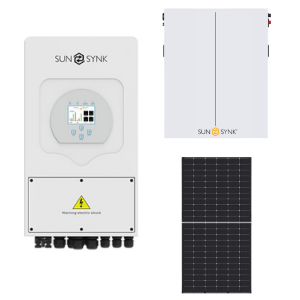 Sunsynk 5kW Solar, Inverter & Battery Combo Deal - 1 X Sunsynk 5kW Inverter, 1 X 10kW Sunsynk Lithium Ion Battery & 8 X Tier 1 solar panels